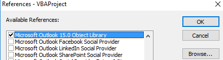 Outlook referencje